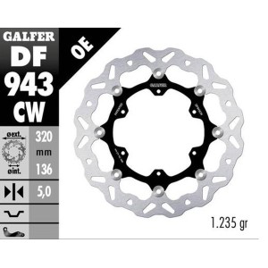 Tarcza hamulcowa GALFER do KTM 790R/890R/L Adventure (320x136x5mm)
