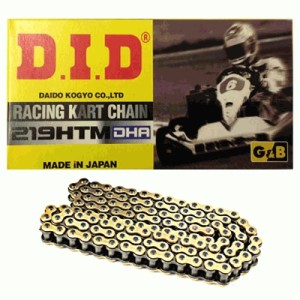DID Łańcuch Napędowy 219HTM-102 (102-ogniw) Bez O-Ringów (Zamknięty) Kartingowy