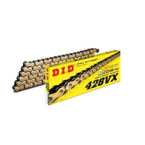 DID Łańcuch Napędowy 428VXGB-134 (134 Ogniwa) O-Ring Złoty - Sklep Motocyklowy