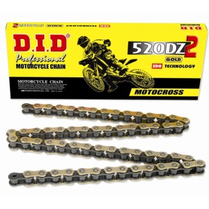 DID Łańcuch Napędowy 520DZ2GB-106 Złoty (106-Ogniw) - Otwarty + Zapinka