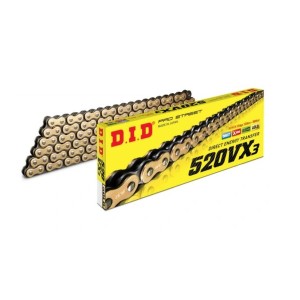 DID Łańcuch napędowy 520VX3GB-130 X-Ring Złoty - Sklep Motoryzacyjny