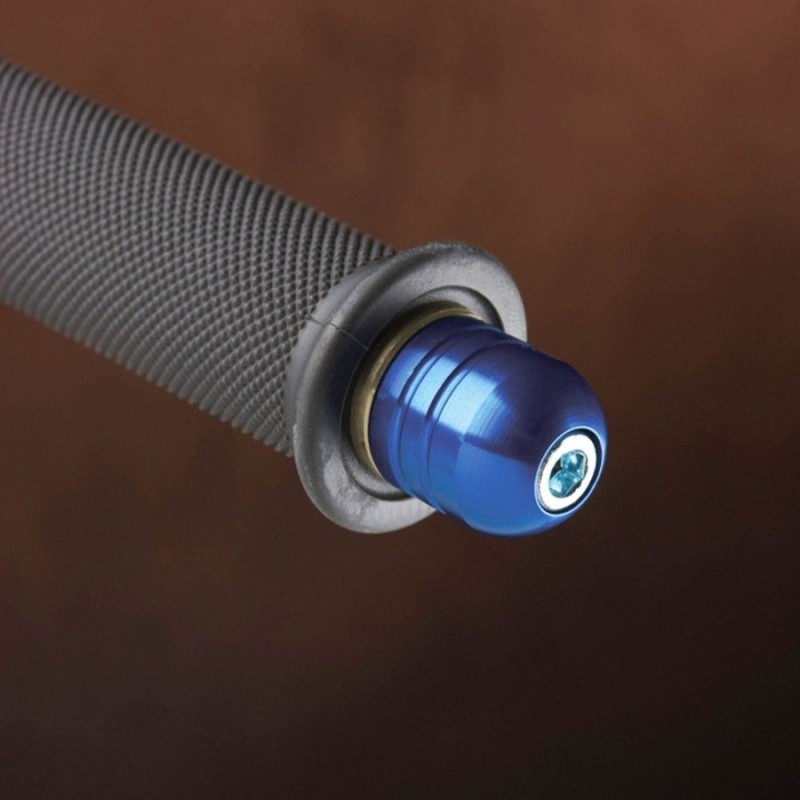 Renthal końcówki/ciężarki kierownicy kolor niebieski