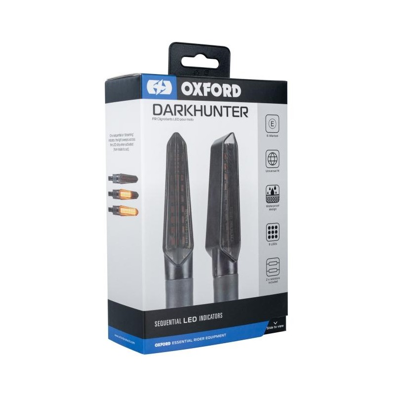 OXFORD 09/2025 KIERUNKOWSKAZY SEKWENCYJNE LED DARKHUNTER Z OPORNIKIEM 2 SZTUKI
