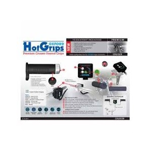 Podgrzewane manetki Oxford Premium Cruiser (1 cal) - Końcówka chromowana