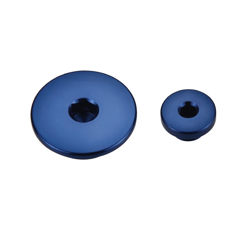 Korki inspekcyjne silnika Suzuki RMZ i RMX - niebieskie