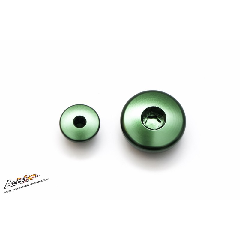 Korki inspekcyjne silnika Suzuki/Kawasaki KX 250F '10-'13 - Zielone