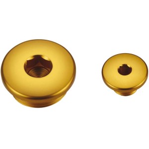 Korki inspekcyjne silnika Suzuki DRZ 400/LTZ 400 złote (2 szt.)