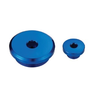 Korki inspekcyjne silnika Yamaha YZF 450 '10-'22, YZF 250 '10-'23, WR250F '15-'22, WR450F '16-'22 - niebieskie