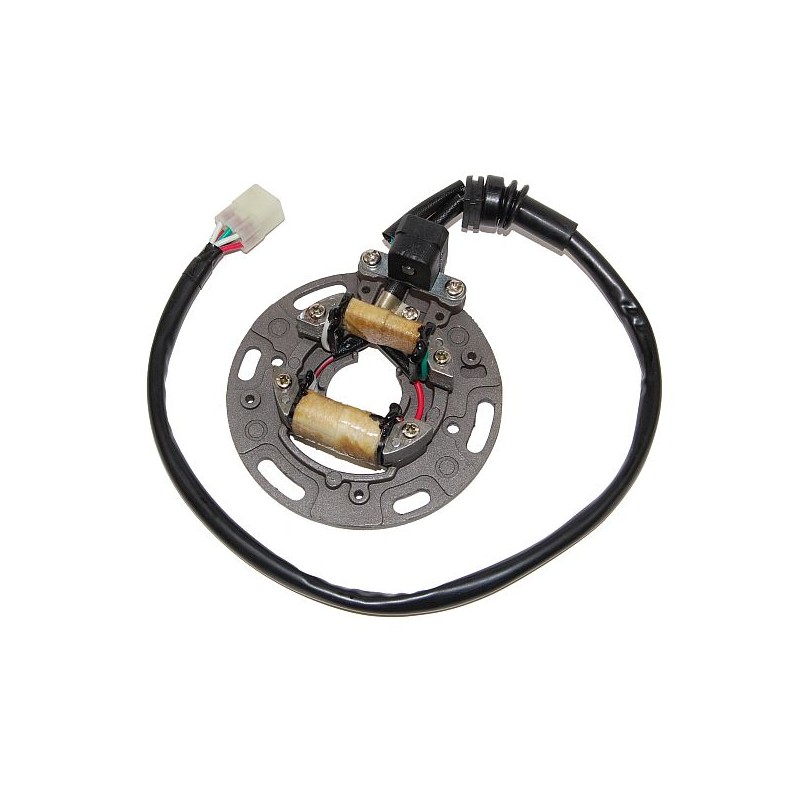 Uzwojenie alternatora (stator) Kawasaki KX 125 '95-'97 z płytą i kablami