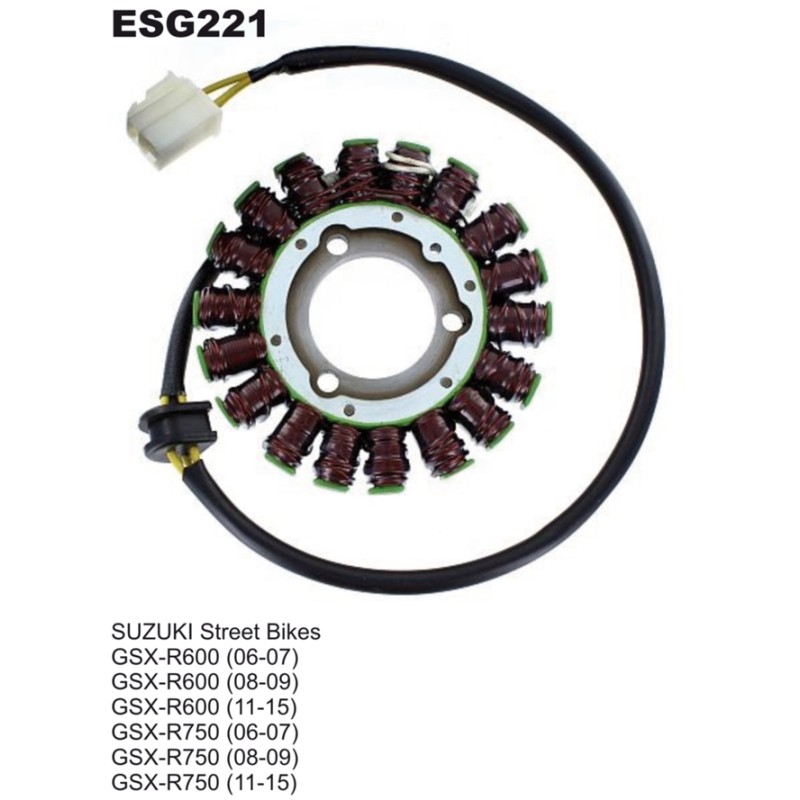 Uzwojenie alternatora Suzuki GSXR 600 06-17, GSXR 750 06-17 - ELECTROSPORT