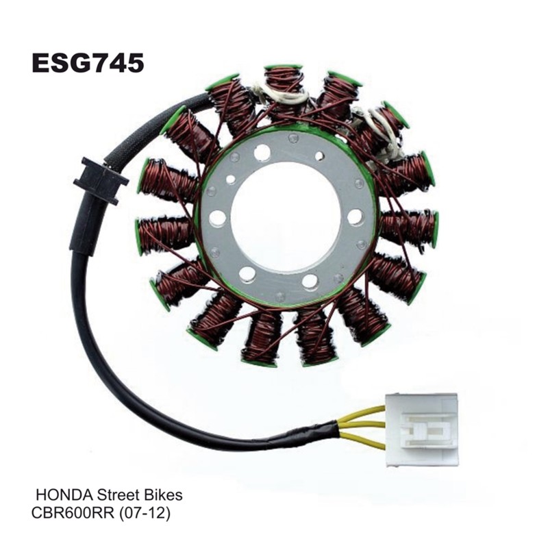ELECTROSPORT UZWOJENIE ALTERNATORA (STATOR) HONDA CBR 600RR (07-12)