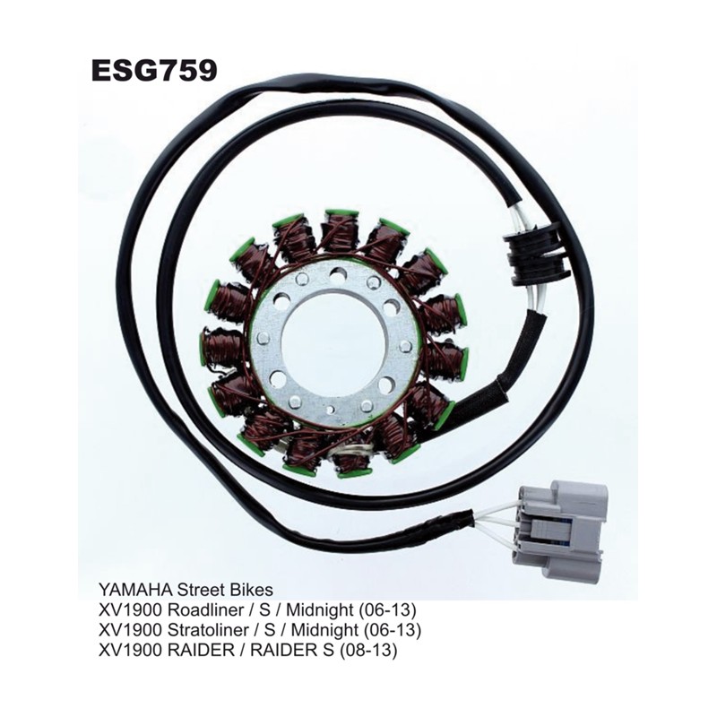 Uzwojenie alternatora (stator) do Yamaha XV 1900 Roadliner / Stratoliner / Midnight