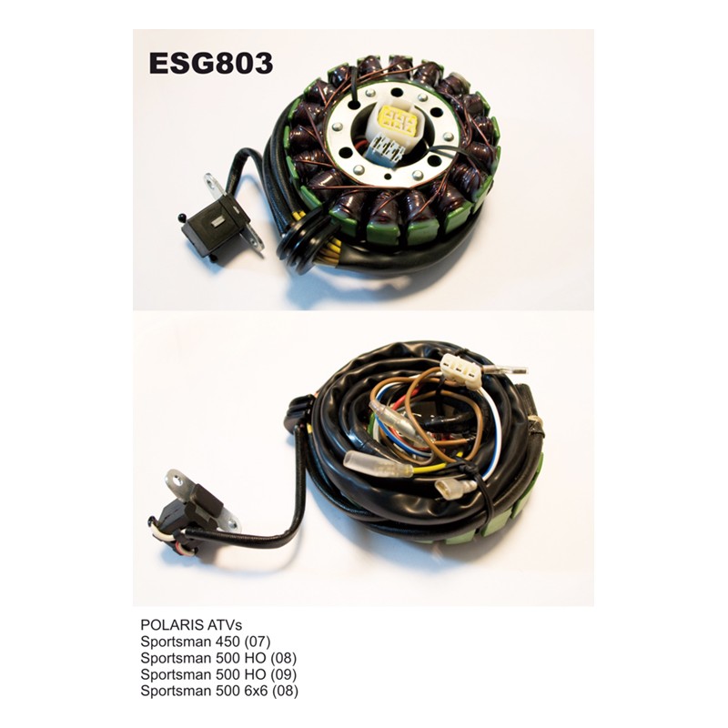 Uzwojenie alternatora (stator) Polaris Sportsman 450/500 (07-09) - ELECTROSPORT