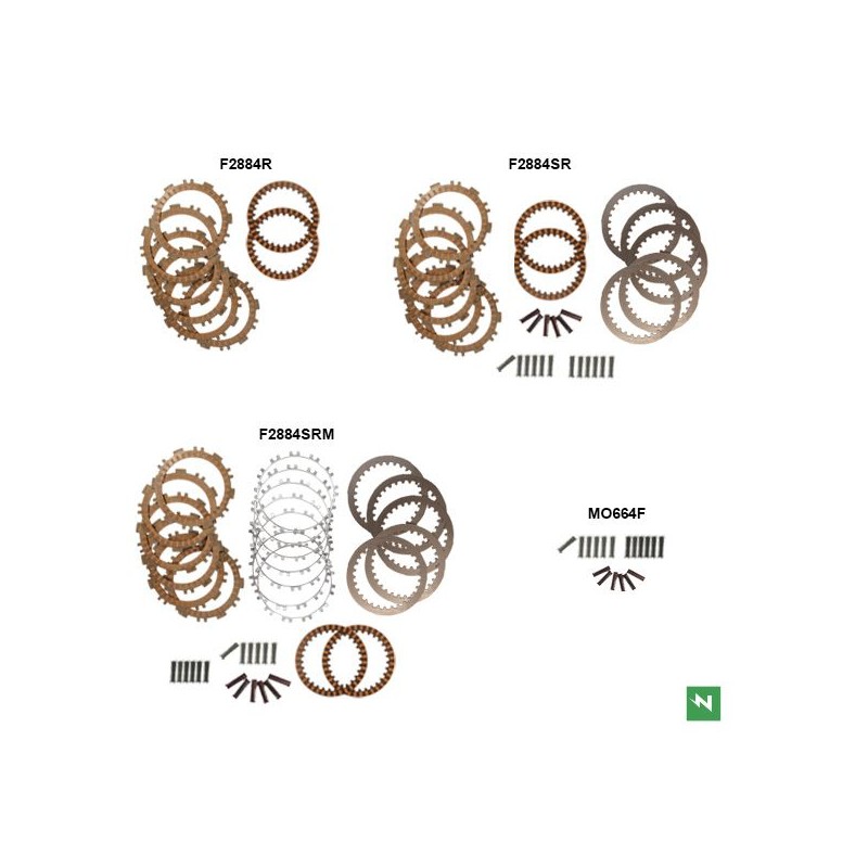 NEWFREN ZESTAW TARCZE SPRZĘGŁOWE Z PRZEKŁADKAMI RACING YAMAHA XP 530 T-MAX '12-'19; XP 560 T-MAX '20-'25; KYMCO AK 550 '17-