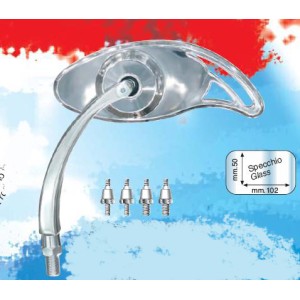 Lusterko uniwersalne lewe aluminiowe - FAR