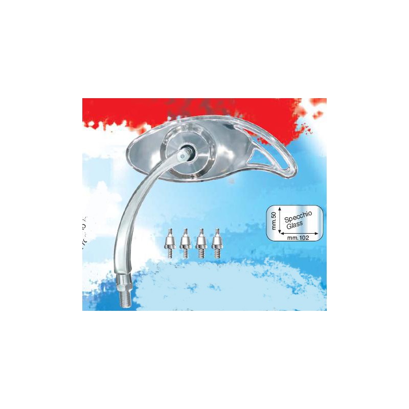 Lusterko uniwersalne lewe aluminiowe - FAR