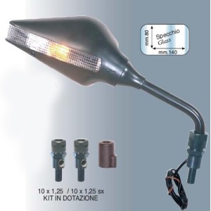 Lusterko prawe uniwersalne z kierunkowskazem (para z 6131) (M10X1,25)