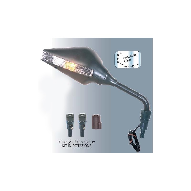 Lusterko prawe uniwersalne z kierunkowskazem (para z 6131) (M10X1,25)