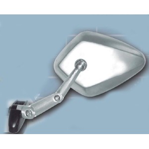 Lusterko aluminiowe składane - prawe, uniwersalne, farbowane