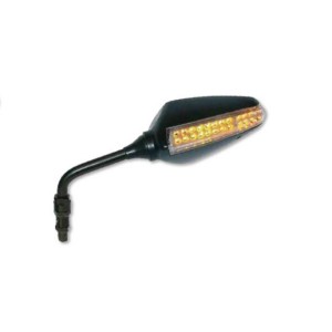 Lusterko prawe uniwersalne z kierunkowskazem LED - kolor czarny