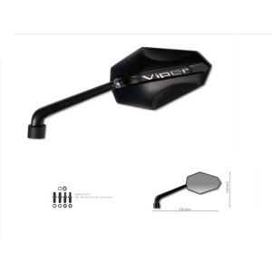 Lusterko lewe VIPER czarne - najlepsza jakość, szybka dostawa!