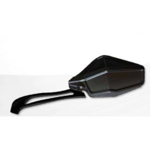 Lusterko uniwersalne aluminiowe anodowane prawe, kolor czarny