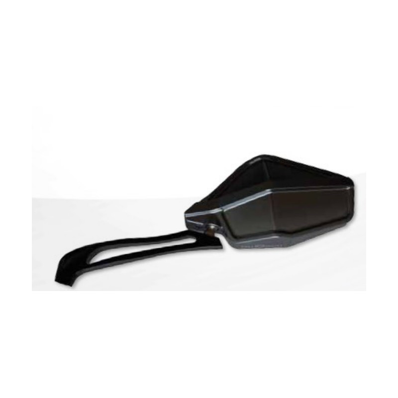 Lusterko uniwersalne aluminiowe anodowane prawe, kolor czarny