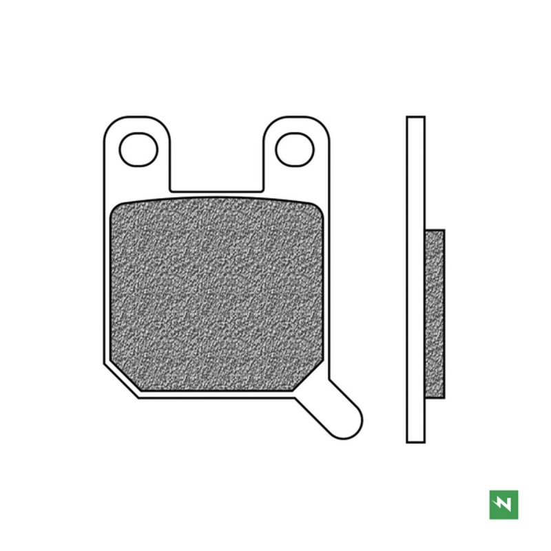 Klocki hamulcowe tył NEWFREN KH108 do Aprilia RS4 125, KTM SX 60/65, Suzuki AY 50 Katana, Yamaha TZR