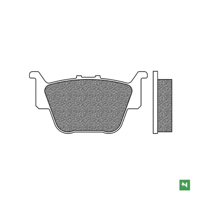 Klocki hamulcowe NEWFREN TYŁ LEWY KH373 do HONDA TRX 420, TRX 450, TRX 500, TRX 650 RINCON