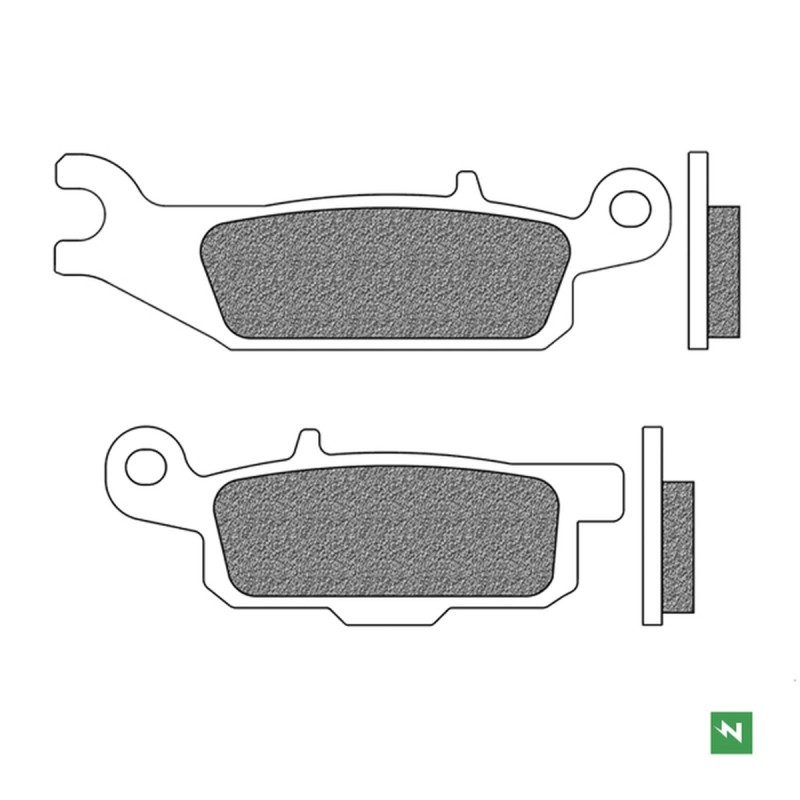 Klocki hamulcowe NEWFREN do Yamahy YFM 250R, YFM 550 Grizzly, YFM 700 Grizzly - prawy przód