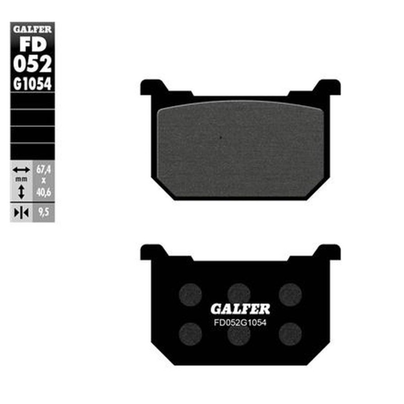 GALFER KLOCKI HAMULCOWE KH068 SPIEK METALICZNY TYŁ (ZŁOTE)