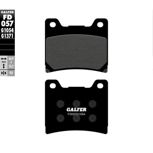 GALFER KLOCKI HAMULCOWE KH088 PÓŁMETALICZNE - najlepsza jakość w dobrej cenie