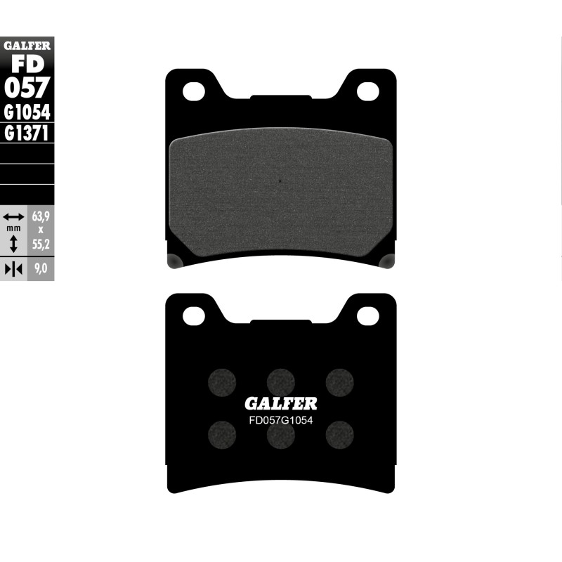 GALFER KLOCKI HAMULCOWE KH088 PÓŁMETALICZNE - najlepsza jakość w dobrej cenie