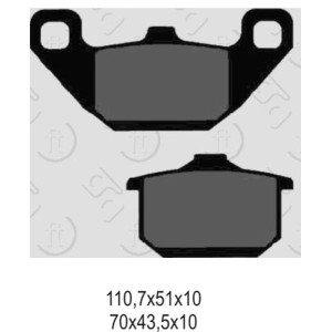 GALFER KLOCKI HAMULCOWE KH085 SPIEK METALICZNY (ZŁOTE) - Wyprzedaż!