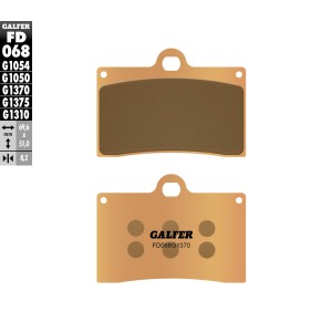 GALFER KLOCKI HAMULCOWE KH095 SPIEK METALICZNY (ZŁOTE) STREET