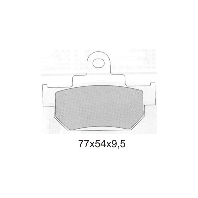 Klocki hamulcowe GALFER KH106/2 złote, wyprzedaż - grubość 9,5mm