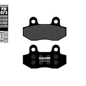 GALFER KLOCKI HAMULCOWE KH086 PÓŁMETALICZNE - Sklep Motoryzacyjny