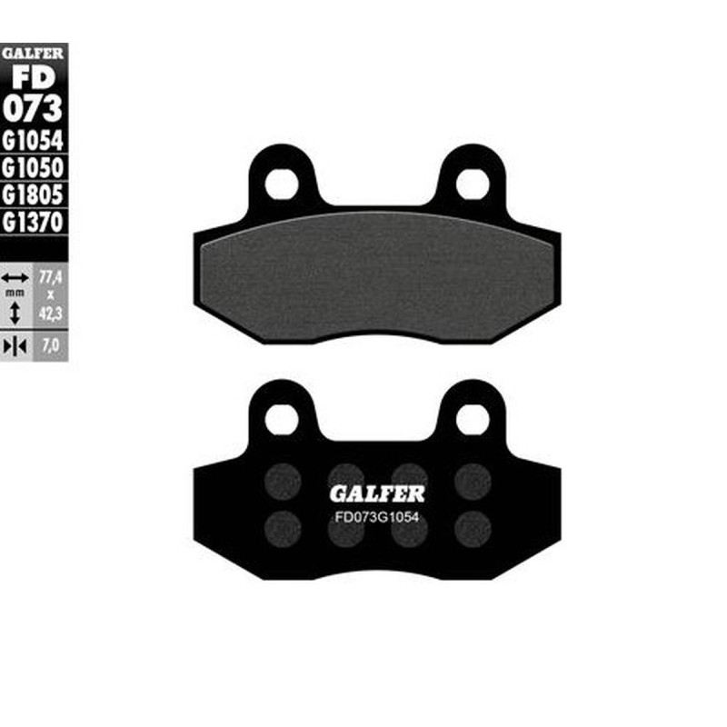 GALFER KLOCKI HAMULCOWE KH086 PÓŁMETALICZNE - Sklep Motoryzacyjny