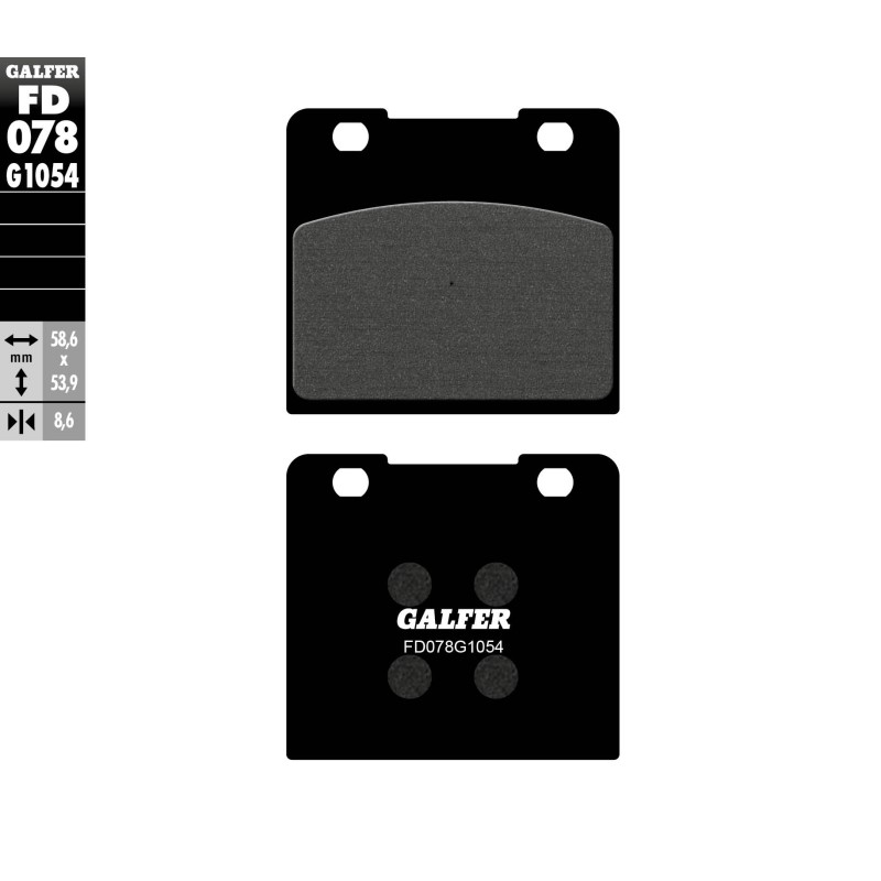 Klocki hamulcowe GALFER KH103 - półmetaliczne