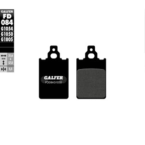 Klocki hamulcowe GALFER KH116 - Półmetaliczne do skutera