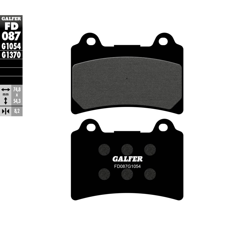 GALFER KLOCKI HAMULCOWE KH123 PÓŁMETALICZNE - Sklep Motoryzacyjny