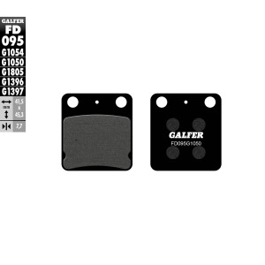 GALFER KLOCKI HAMULCOWE KH054 PÓŁMETALICZNE - najlepsza jakość i wydajność