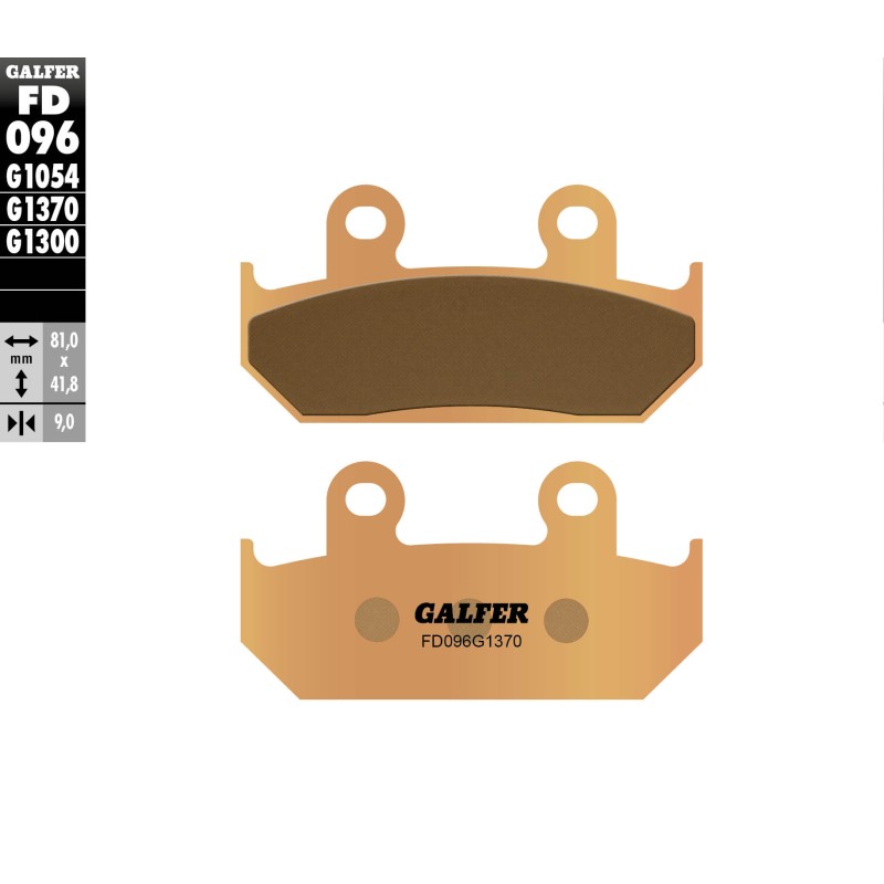 Klocki hamulcowe GALFER KH121 / KH203 złote - idealne do jazdy miejskiej