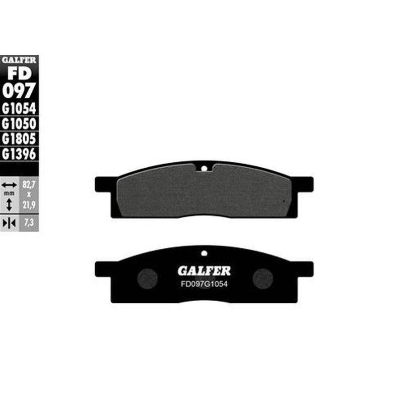 GALFER KLOCKI HAMULCOWE KH119 PÓŁMETALICZNE - najlepsza jakość i trwałość