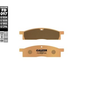 GALFER KLOCKI HAMULCOWE KH119 ZŁOTE - Sklep Motocyklowy