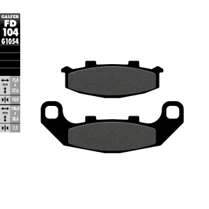 GALFER KLOCKI HAMULCOWE KH141 PÓŁMETALICZNE - najlepsza jakość i trwałość