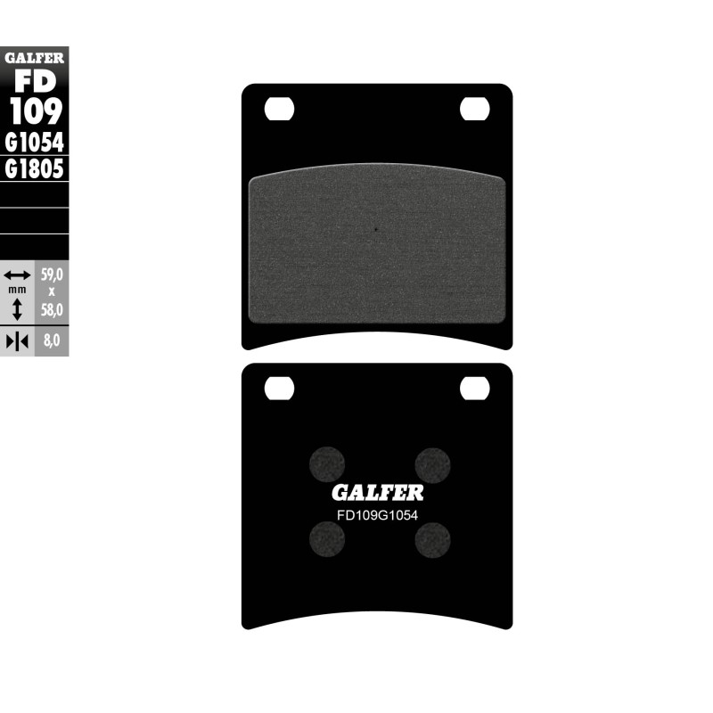 GALFER KLOCKI HAMULCOWE KH146 PÓŁMETALICZNE - najlepsza jakość w dobrej cenie!