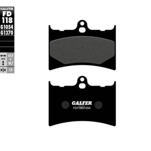 Klocki hamulcowe GALFER KH126 - półmetaliczne, wysoka jakość