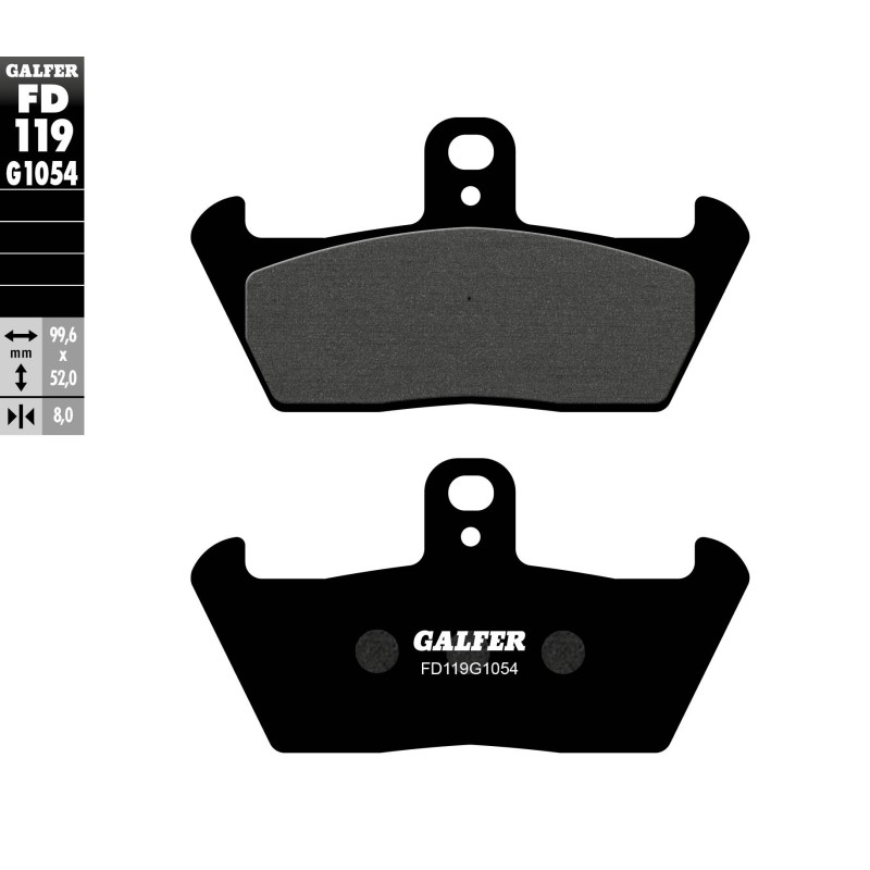 GALFER KLOCKI HAMULCOWE KH163 PÓŁMETALICZNE - Wyprzedaż na produkty do hamulców