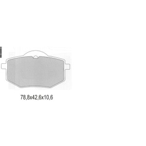 GALFER KLOCKI HAMULCOWE KH136 PÓŁMETALICZNE - oferta specjalna, wyprzedaż